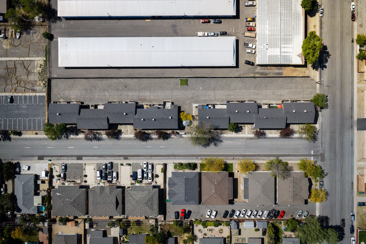 Professional multi-family real estate photography, buildings and surrounding landscape